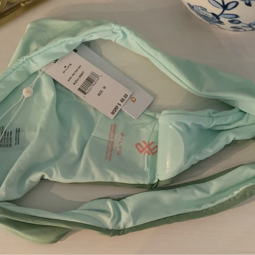 NWT‎ PILYQ AZURA TWO TONE TENNY BIKINI BOTTOM